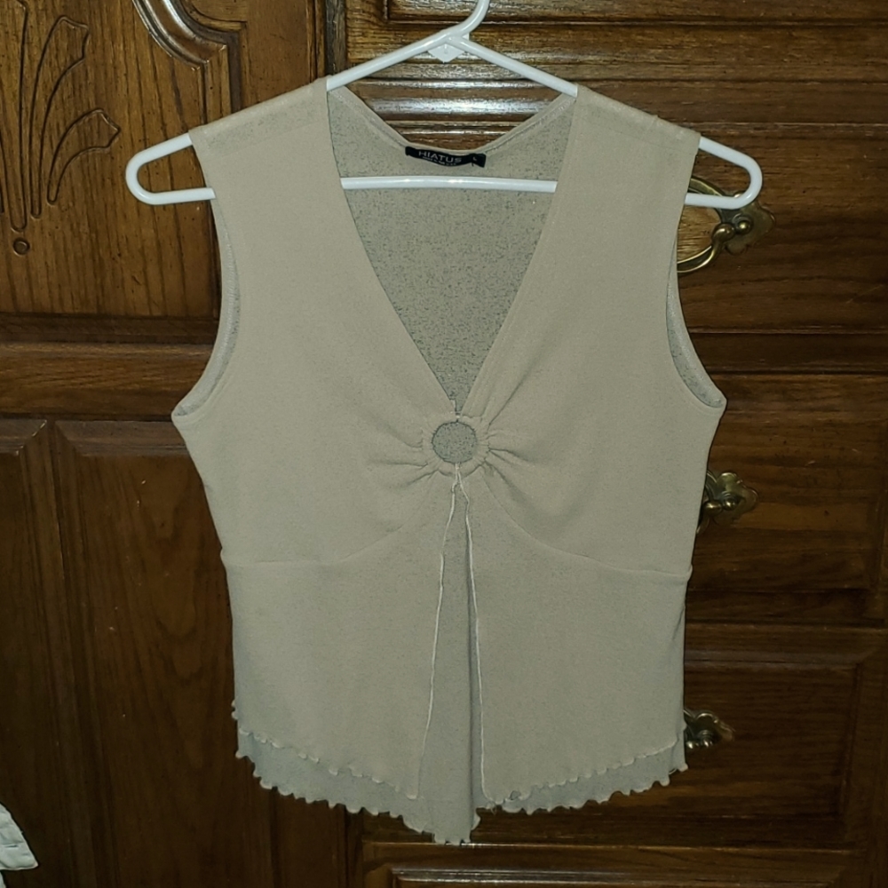 Petite large tan top